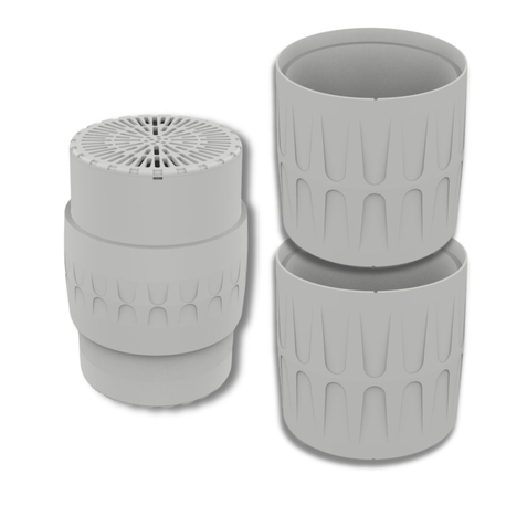 EPUR-100 FILTRE ANTI-ODEURS AU CHARBON ACTIF POUR FOSSE SEPTIQUE , TOUTES EAUX , Ø 100 MM