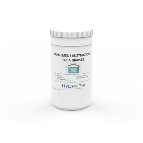 TRAITEMENT BAC À GRAISSE , ASSAINISSEMENT : POUDRE AUX ENZYMES 1 KG