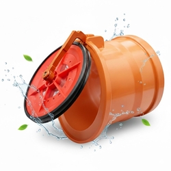 Clapet Anti-Retour Ø 100 mm, Stop Odeurs, Inondations & Nuisibles (Rats), Clapet de Nez à Coller en PVC & Inox, Installation Fac